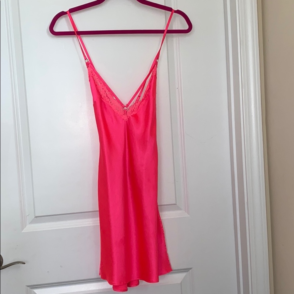 VS pink satin sleepwear